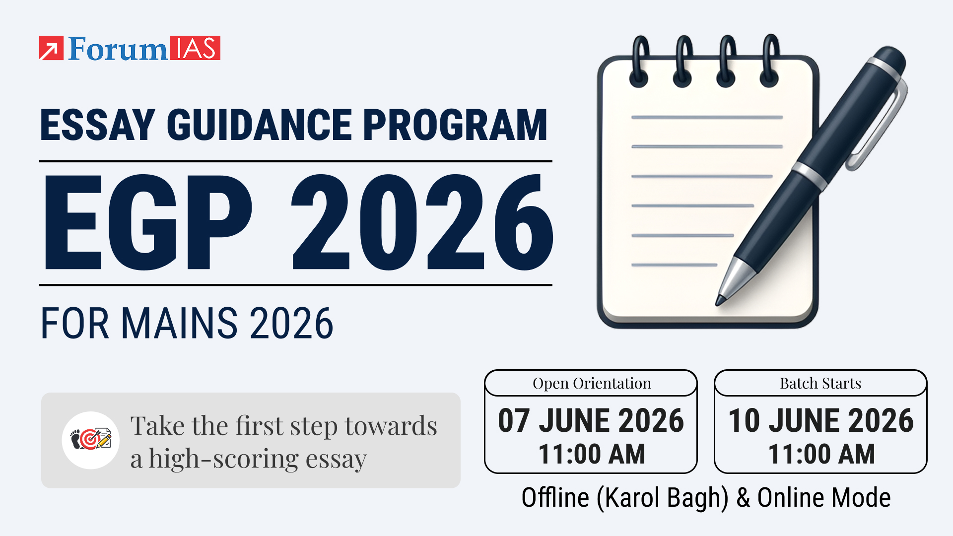 Open Orientation on Essay Guidance Program (EGP 2026) 